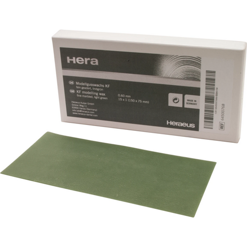 Modeling wax KF Pack of 15 sheets fine veined 0.6 mm