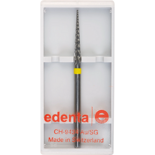 Carbide milling cutter grind 30 piece cross serration, yellow superfine, HP, figure 187, 17 mm, ISO 023