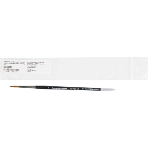 TOPDENT brush red sable Kolinsky Piece no. 5