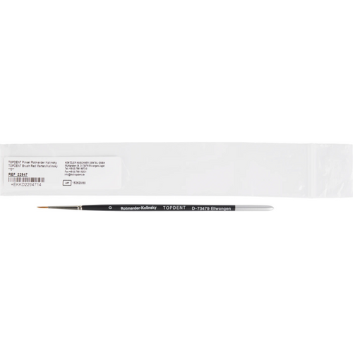 TOPDENT brush red sable Kolinsky Piece no. 0