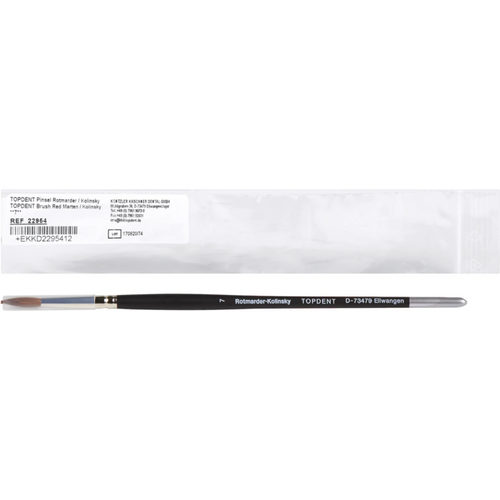 TOPDENT brush red sable Kolinsky Piece no. 7