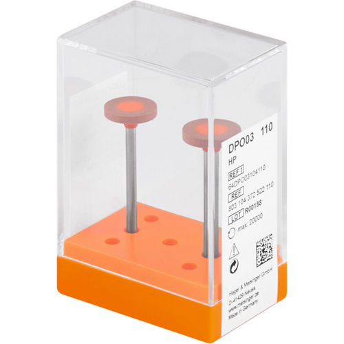 Diamond polisher DPO03/06 Pack of 2 brown, HP, figure 372, 2.5 mm, ISO 110