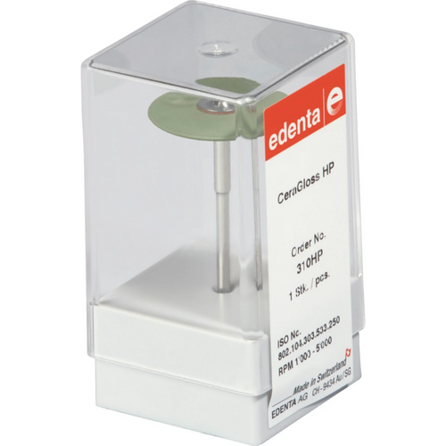 CeraGloss piece green coarse, HP, figure 303, 2 mm, ISO 250