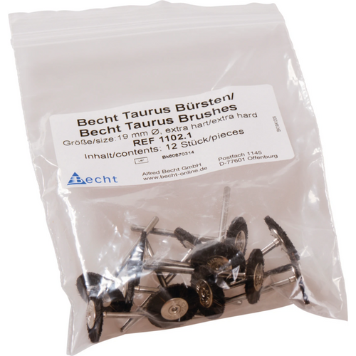 Taurus busts Pack of 12 pieces horsehair super hard, HP, wheel, Ø 19 mm