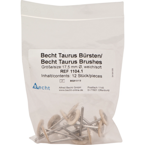 Taurus busts Pack of 12 pieces goat hair soft, HP, wheel, Ø 17.5 mm
