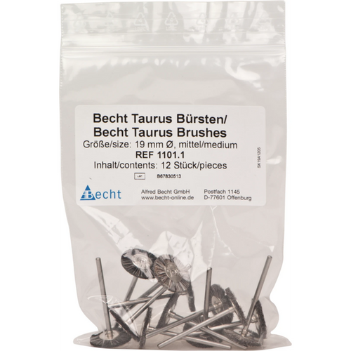 Taurus busts Pack of 12 pieces goat hair medium, HP, wheel, Ø 19 mm