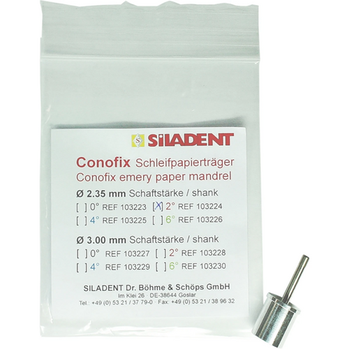 Conofix sandpaper backing piece 2°, Ø 2.35 mm