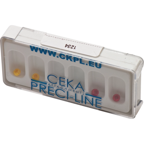 PRECI-CLIX die Pack of 6 pieces (2 x red, 2 x yellow, 2 x white), Ø 3.55 mm