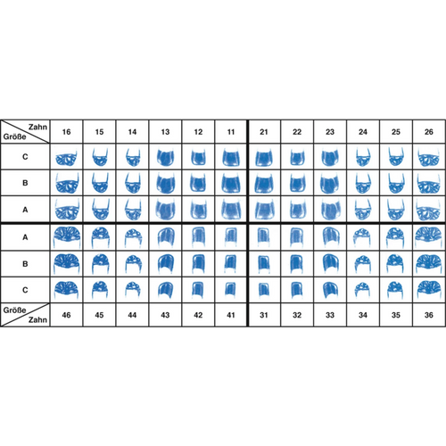 VKS veneering shells Refill pack 25 pieces 41 B