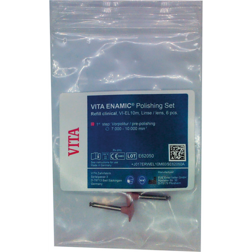 VITA ENAMIC® Polishing Pack of 6 pre-polishers pink, lens, VI-EL10m