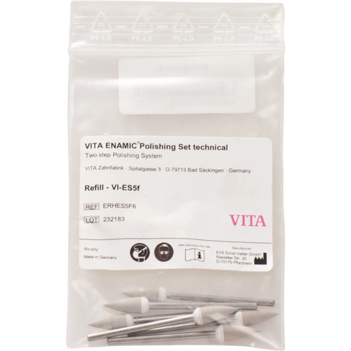 VITA ENAMIC® Polishing Pack of 6 high-gloss polishers, gray, tip, VI-ES5f