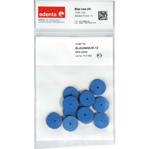 Blue Line Pack of 12 pieces unmounted, blue, figure 372, 3 mm, ISO 170