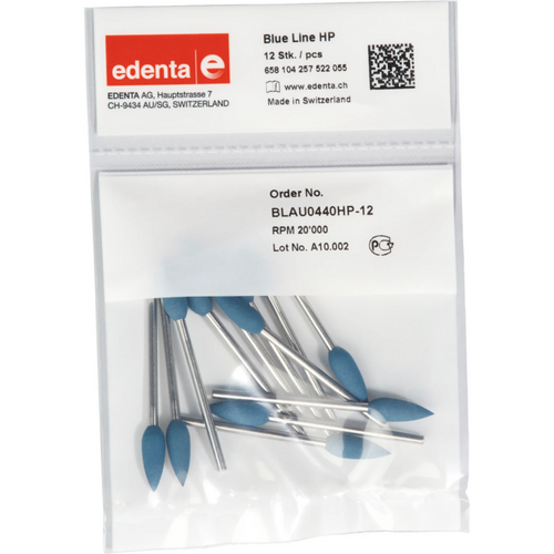 Blue Line Pack of 12 pieces blue, HP, figure 257, 16 mm, ISO 055