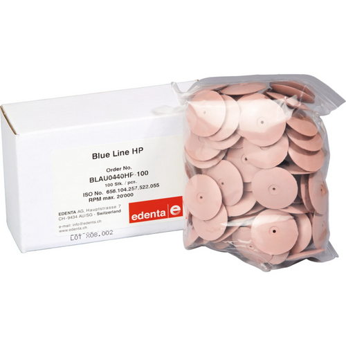 Blue Line Pack of 100 pieces blue, HP, figure 257, 16 mm, ISO 055