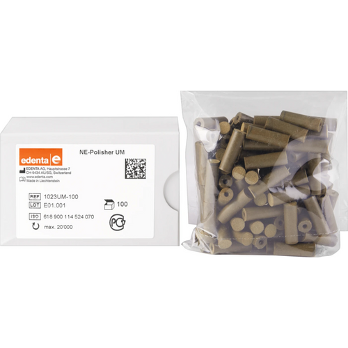 Non-ferrous polisher Pack of 100 pieces unmounted, figure 114, 21 mm, ISO 070