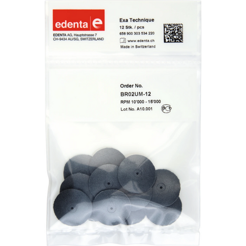 Exa Technique Pack of 12 pieces unmounted, gray medium, figure 303, 3 mm, ISO 220