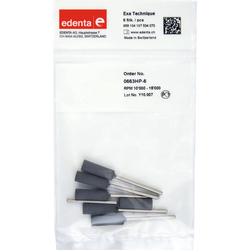 Exa Technique Pack of 6 pieces gray medium, HP, figure 107, 20 mm, ISO 070