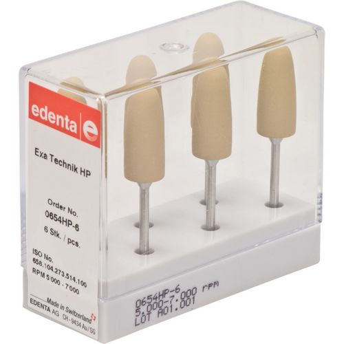 Exa Technique Pack of 6 pieces yellow fine, HP, figure 273, 24.5 mm, ISO 100