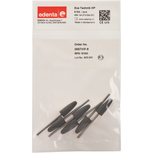 Exa Technique Pack of 6 pieces gray medium, HP, figure 273, 20 mm, ISO 070