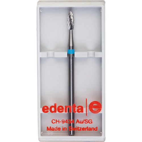 Carbide milling cutter grind 10 Cross serration, blue standard, HP, Figure 257, 7 mm, ISO 023