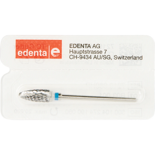 Carbide milling cutter grind 10 Cross serration, blue standard, HP, Figure 274 tapered, 14 mm, ISO 060