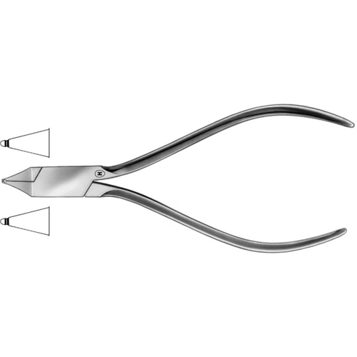 Wire bending pliers according to Adams piece HSL 369-13, 135 mm