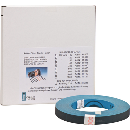 S-U CORUNDUM PAPER Roll 50 m paper grain size 400