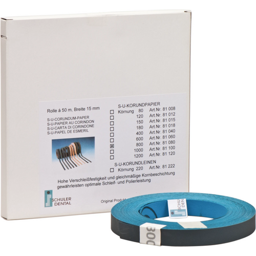 S-U CORUNDUM PAPER Roll 50 m paper grain size 800