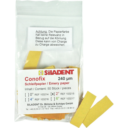 Conofix Pack of 50 pieces 2°, 240 µm