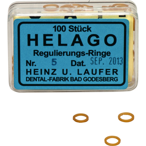 HELAGO rubber rings for regulation Pack of 100 pieces transparent, 5 mm