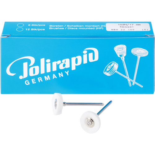 Miniature brushes disk Pack of 6 pieces HP, nettle, Ø 17 mm