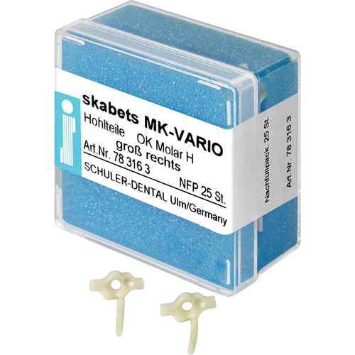 skabets MK-VARIO Refill pack 25 pieces upper jaw molar H large right