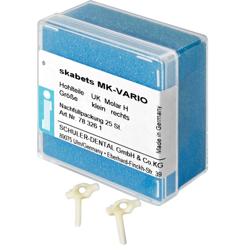 skabets MK-VARIO Refill pack 25 pieces lower jaw molar H small right