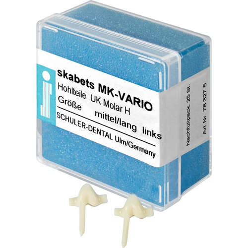 skabets MK-VARIO Refill pack 25 pieces lower jaw molar H WITH LG left