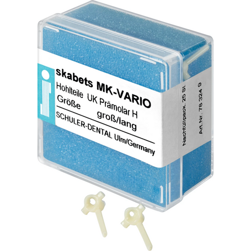 skabets MK-VARIO Refill pack 25 pieces lower jaw premolar H large long
