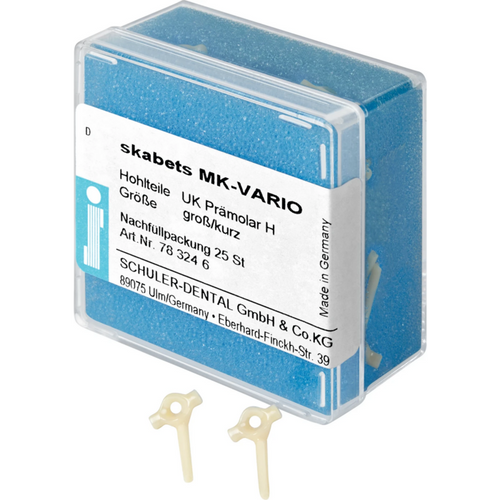 skabets MK-VARIO Refill pack 25 pieces mandibular premolar H large short