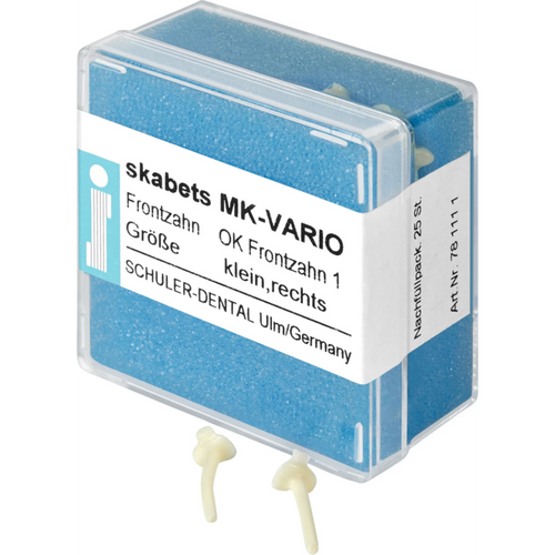 skabets MK-VARIO Refill pack 25 pieces maxillary anterior 1 small right