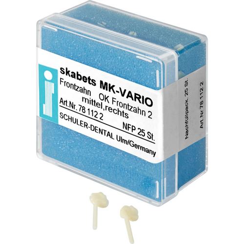 skabets MK-VARIO Refill pack 25 pieces maxillary anterior 2 medium right