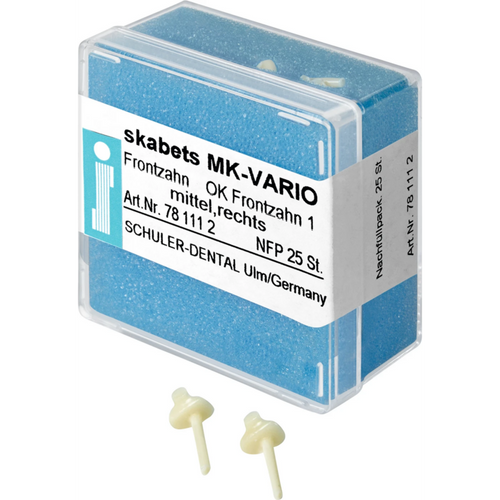 skabets MK-VARIO Refill pack 25 pieces maxillary anterior 1 medium right