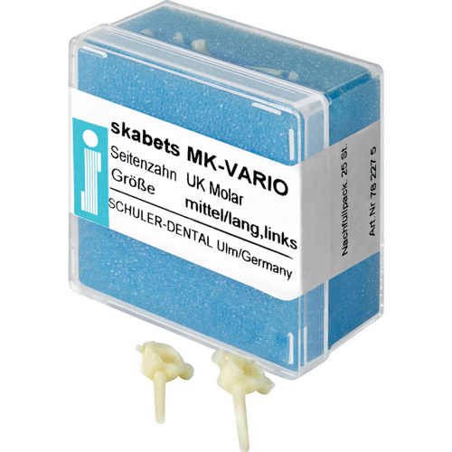 skabets MK-VARIO Refill pack 25 pieces lower jaw molar WITH LG left