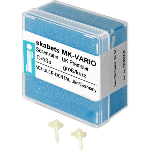 skabets MK-VARIO Refill pack 25 pieces lower jaw premolar large short
