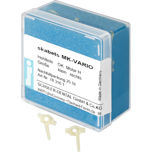 skabets MK-VARIO Refill pack 25 pieces upper jaw molar H small right