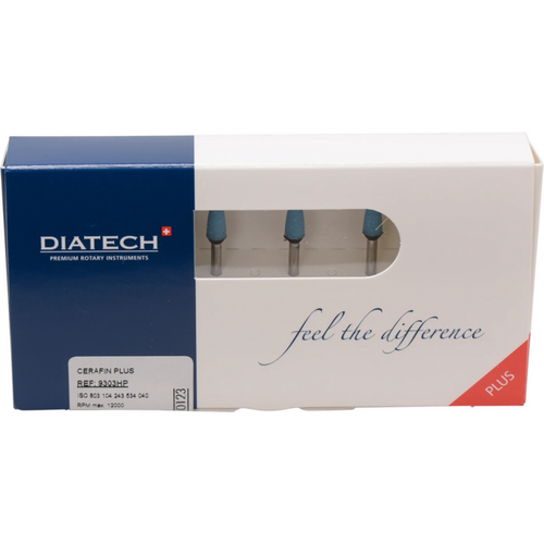 DIATECH CERAFIN PLUS Pack of 5 pieces blue, HP, figure flame, 13 mm, ISO 040