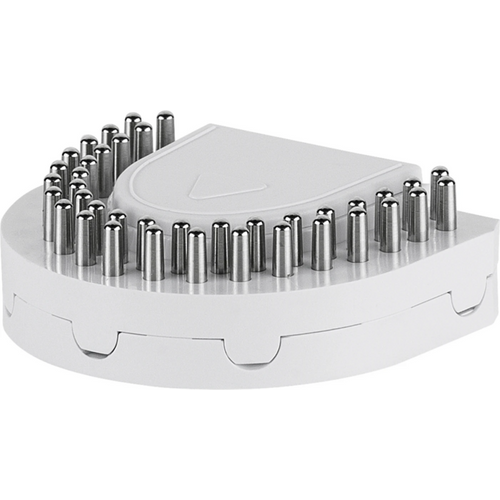 optibase® Pack of 10 pin base plates small, including splitcast