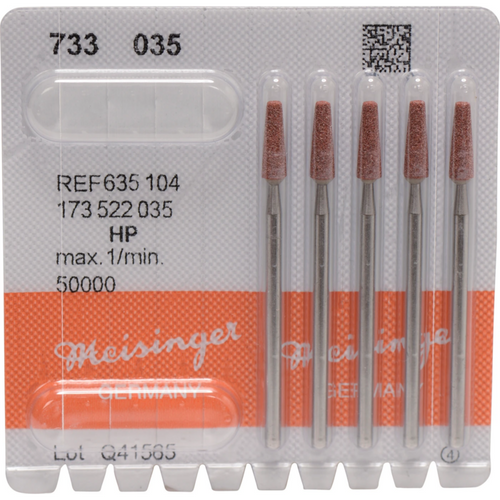 Ceramic grinder 733 Pack of 5 pieces brown medium, HP, figure 173, 10.5 mm, ISO 035