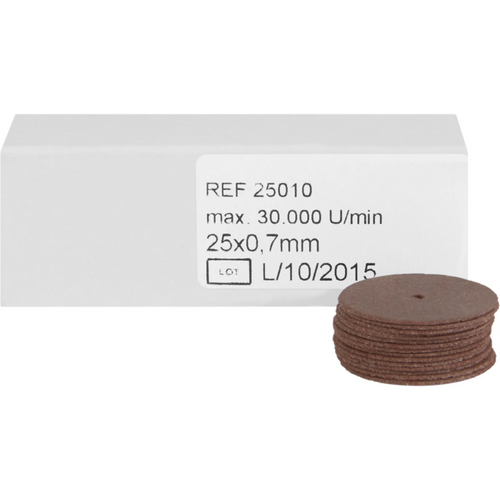 TOPDENT BA 606 Co-Cr separating discs Pack of 100 pieces Ø 25 mm x 0.7 mm