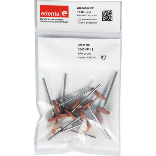 Alphaflex Pack of 12 pieces brown, HP, figure 373, 2 mm, ISO 150