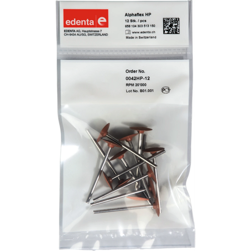Alphaflex Pack of 12 pieces brown, HP, figure 303, 2.5mm, ISO 150