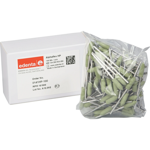 Alphaflex Pack of 100 pieces green, HP, figure 292, 16 mm, ISO 050