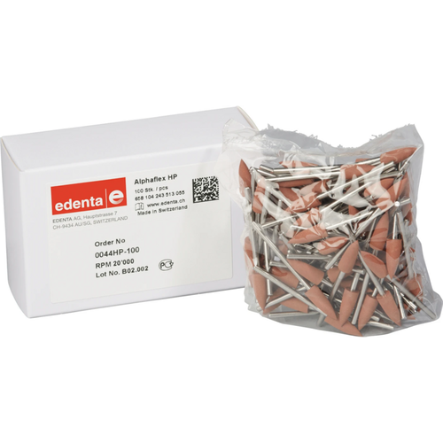 Alphaflex Pack of 100 pieces brown, HP, figure 243, 15.5 mm, ISO 055